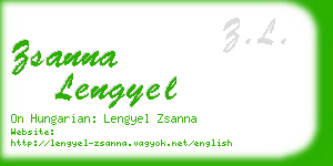 zsanna lengyel business card